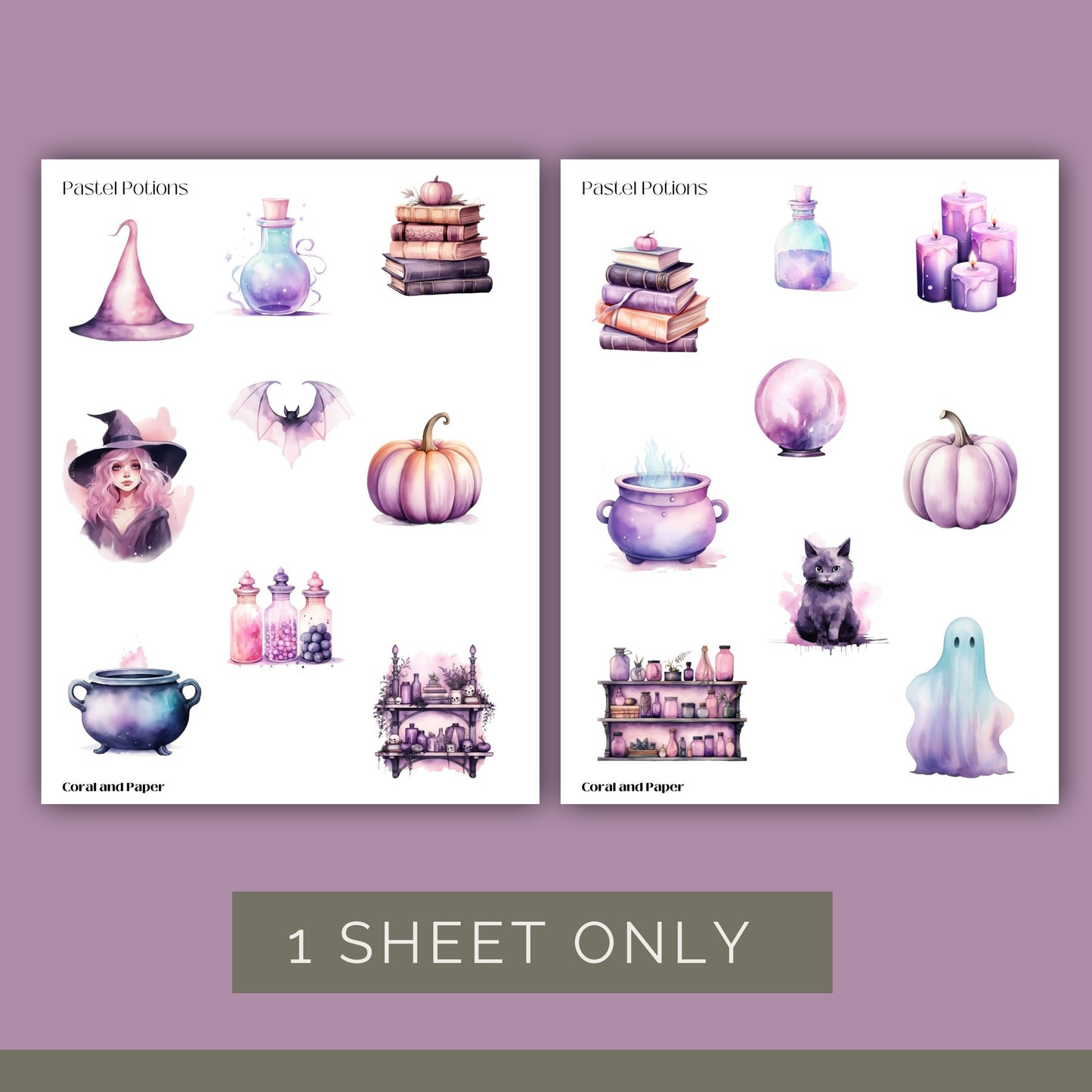 Pastel Potions - Deco Stickers | Planner Stickers | Sticker Sheet