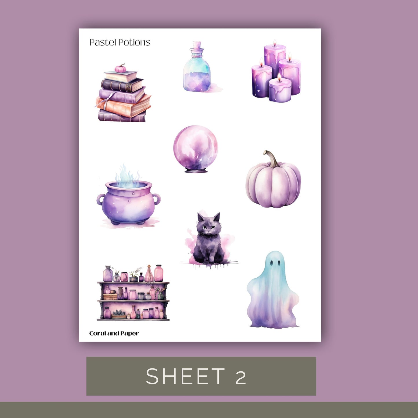 Pastel Potions - Deco Stickers | Planner Stickers | Sticker Sheet