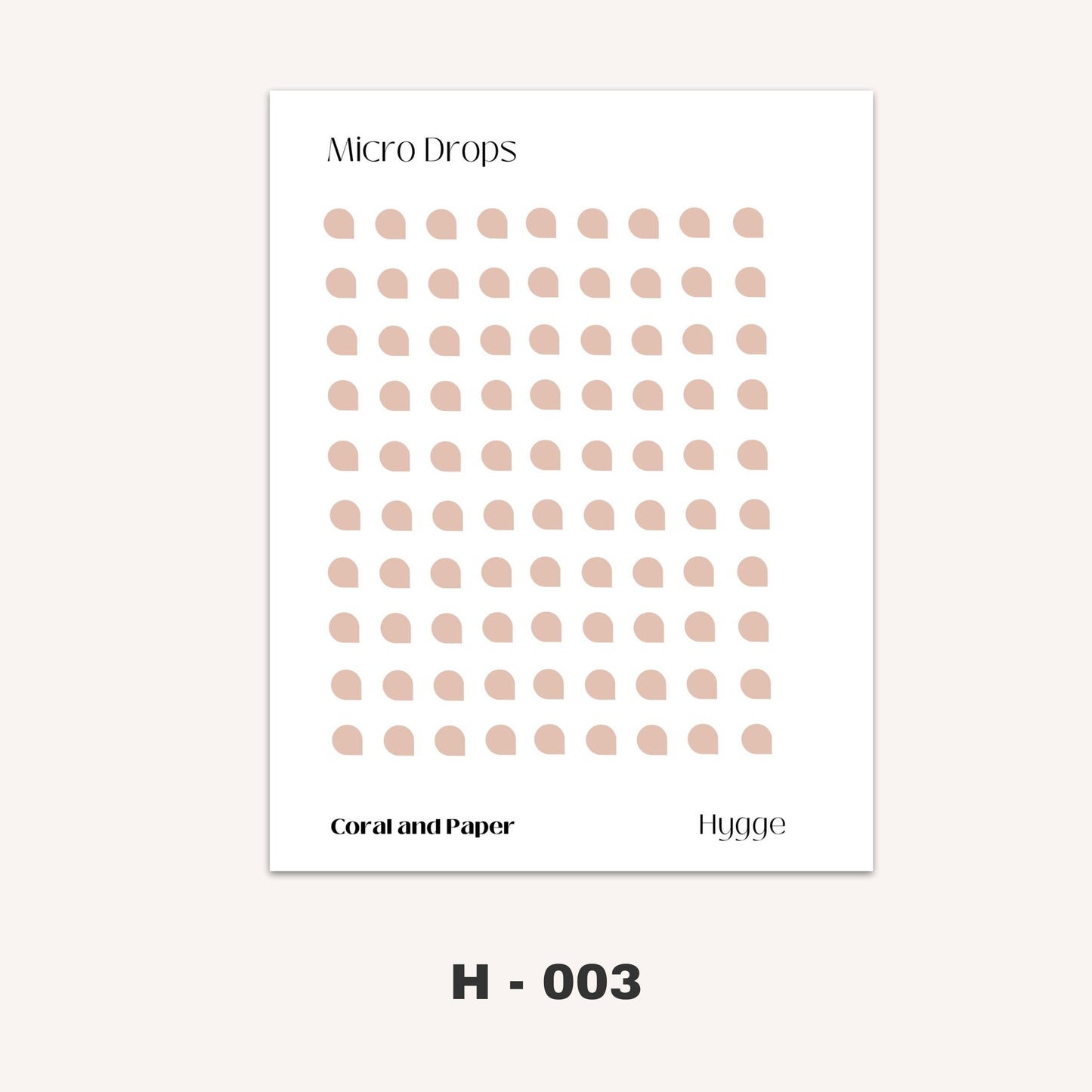 HYGGE MICRO DROPS Planner Stickers | Blue Micro Drops | Brown Micro | Minimal Planning | Tiny Circle | Minimalist Planning | Bullet Journal