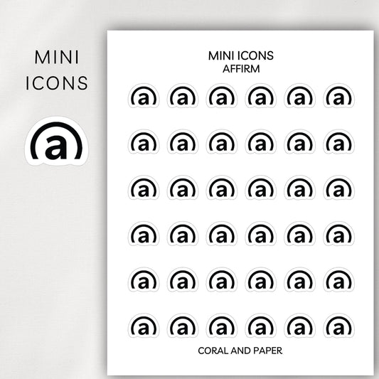 Affirm Mini Icons - Planner Stickers