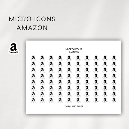 Amazon Micro Icons - Planner Stickers