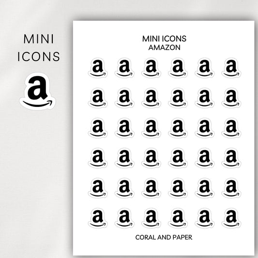 Amazon Mini Icons - Planner Stickers