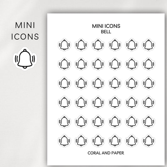 Bell Mini Icons - Planner Stickers