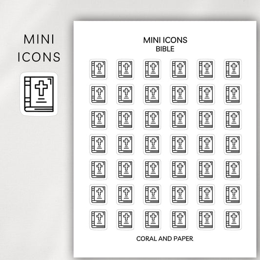 Bible Mini Icons - Planner Stickers