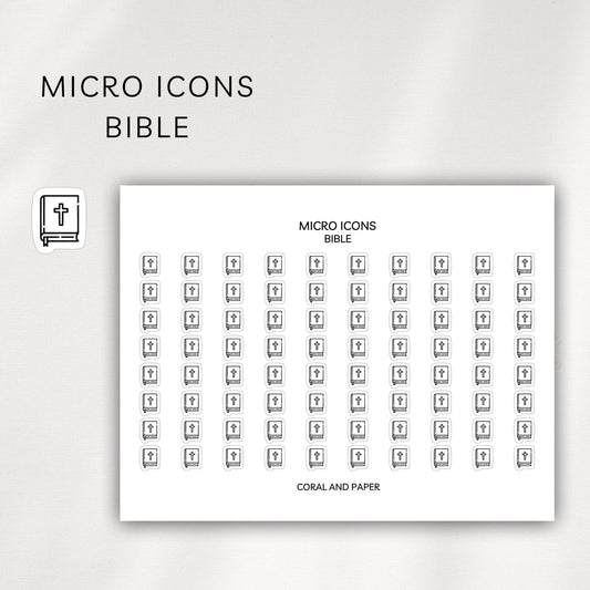 Bible Micro Icons - Planner Stickers