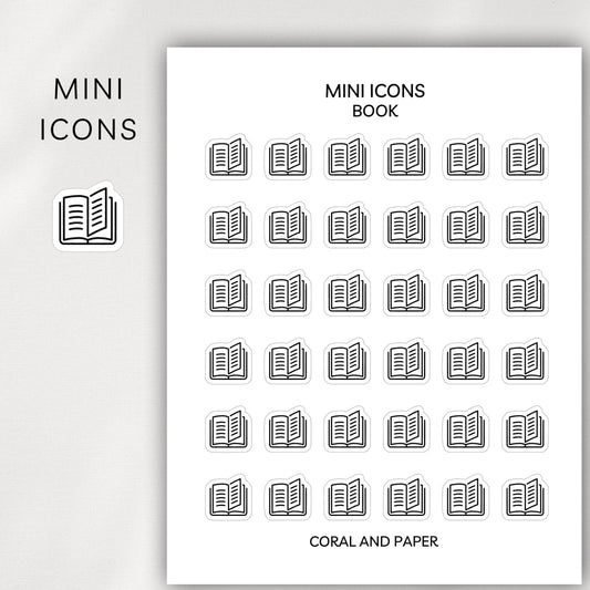 Book Mini Icons - Planner Stickers
