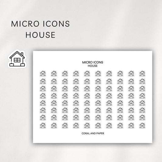 House Micro Icons - Planner Stickers