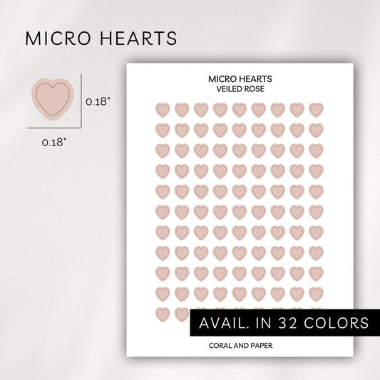Micro Hearts – Transparent Planner Hearts (0.18”)