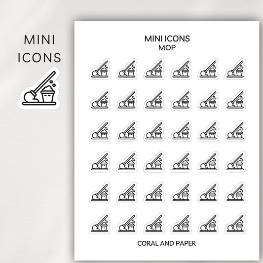 Mop Mini Icons - Planner Stickers