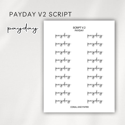 Payday V2 Script Planner Stickers
