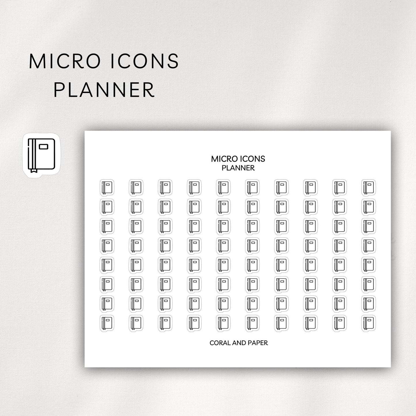 Planner Micro Icons - Planner Stickers