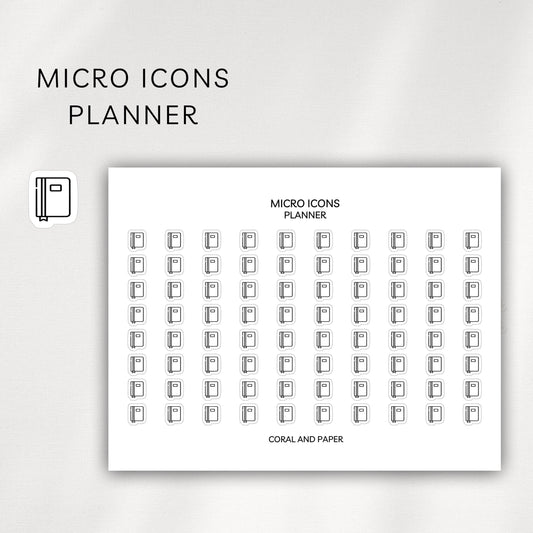 Planner Micro Icons - Planner Stickers
