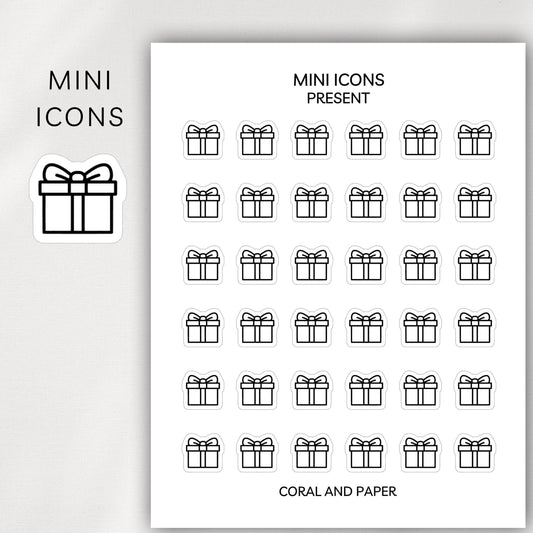 Present / Gift Mini Icons - Planner Stickers