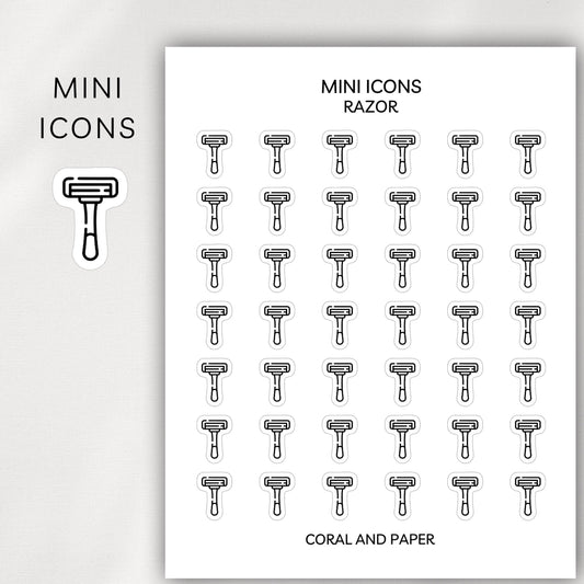 Razor Mini Icons - Planner Stickers