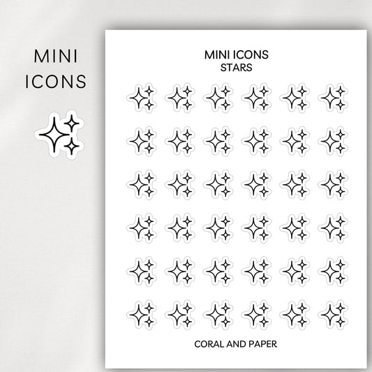 Stars Mini Icons - Planner Stickers