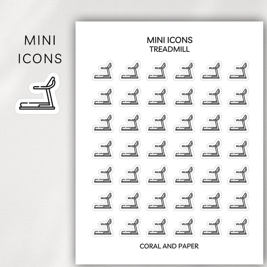Treadmill Mini Icons - Planner Stickers