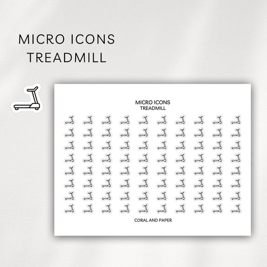 Treadmill Micro Icons - Planner Stickers