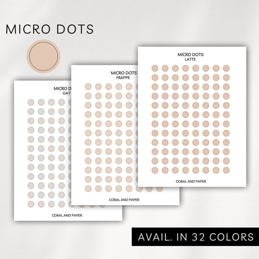 Micro Dot Stickers – Transparent Planner Dots (0.18”)