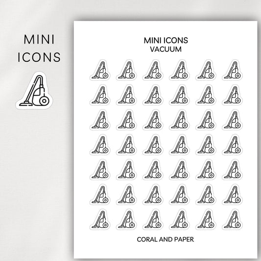 Vacuum Mini Icons - Planner Stickers