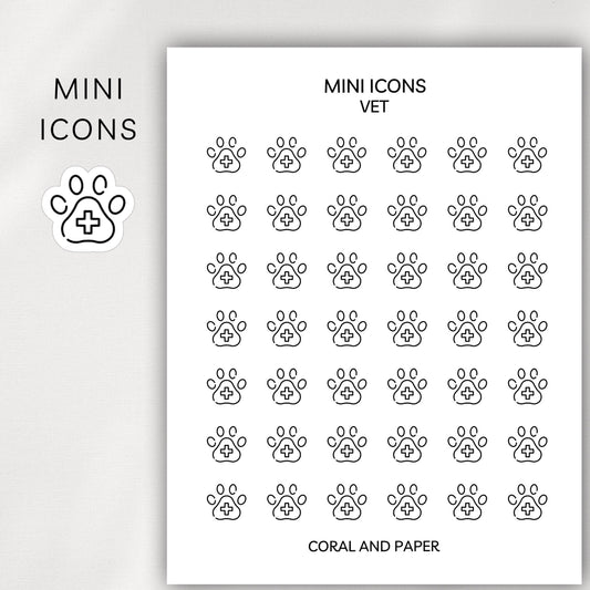 Vet Mini Icons - Planner Stickers