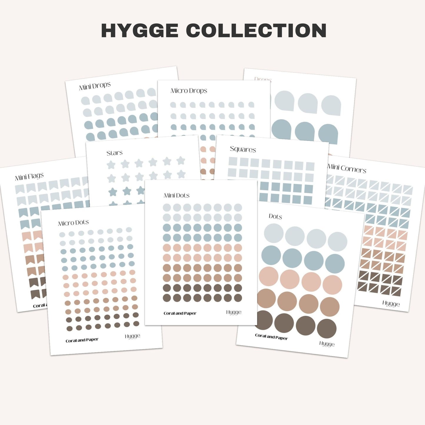 HYGGE - Planner Stickers | Functional Stickers | Minimalist Planning