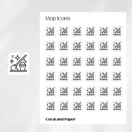 MOP Mini Icon Stickers | Minimalist Planner Stickers | Functional Stickers | Bullet Journal