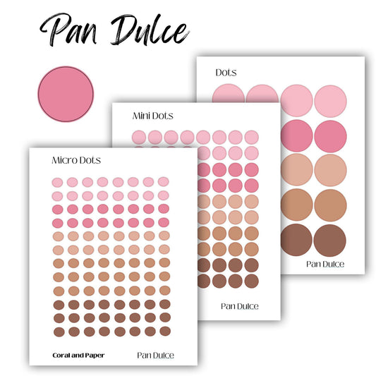 PAN DULCE  - Planner Stickers | Functional Stickers | Minimalist Planning