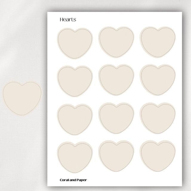 WRITABLE HEART POST Note| Planner Stickers | Sticky Note | Functional Stickers