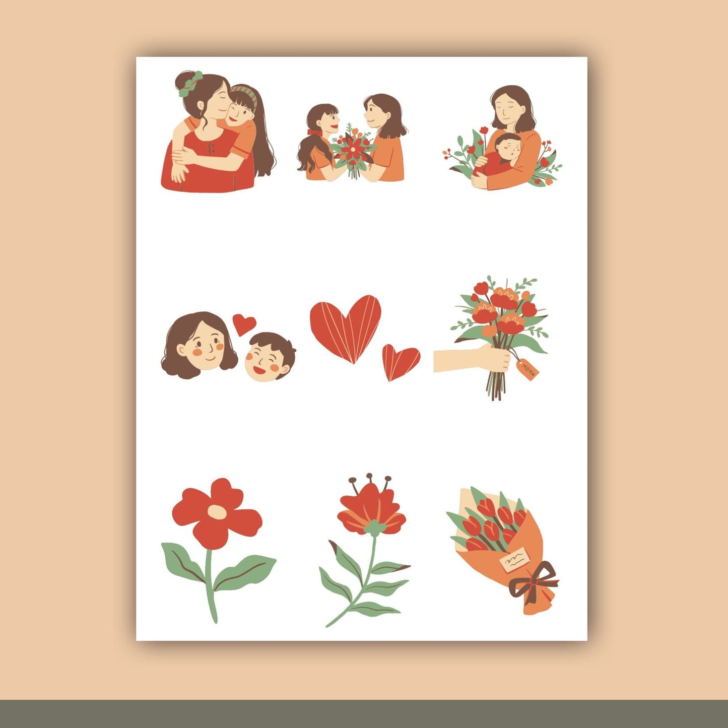 MOTHER - Deco Stickers | Planner Stickers | Sticker Sheet
