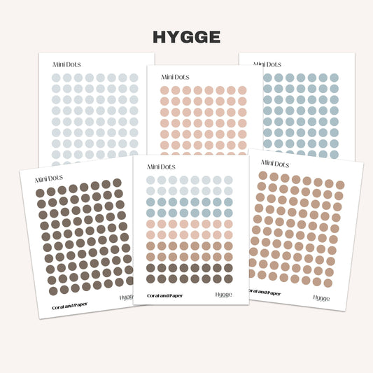 HYGGE MINI DOTS Planner Stickers | Minimal Planning | Tiny Circle Stickers | Minimalist Planning | Bullet Journal