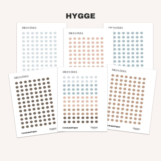 HYGGE MICRO DOTS Planner Stickers | Minimal Planning | Tiny Circle Stickers | Minimalist Planning | Bullet Journal